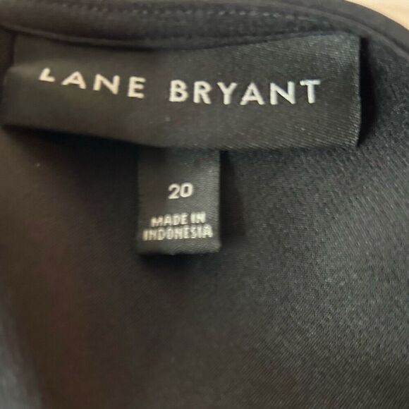 Lane Bryant Womens Midi Dress 20 Black A Line Basic Chic Dress - Picture 8 of 10